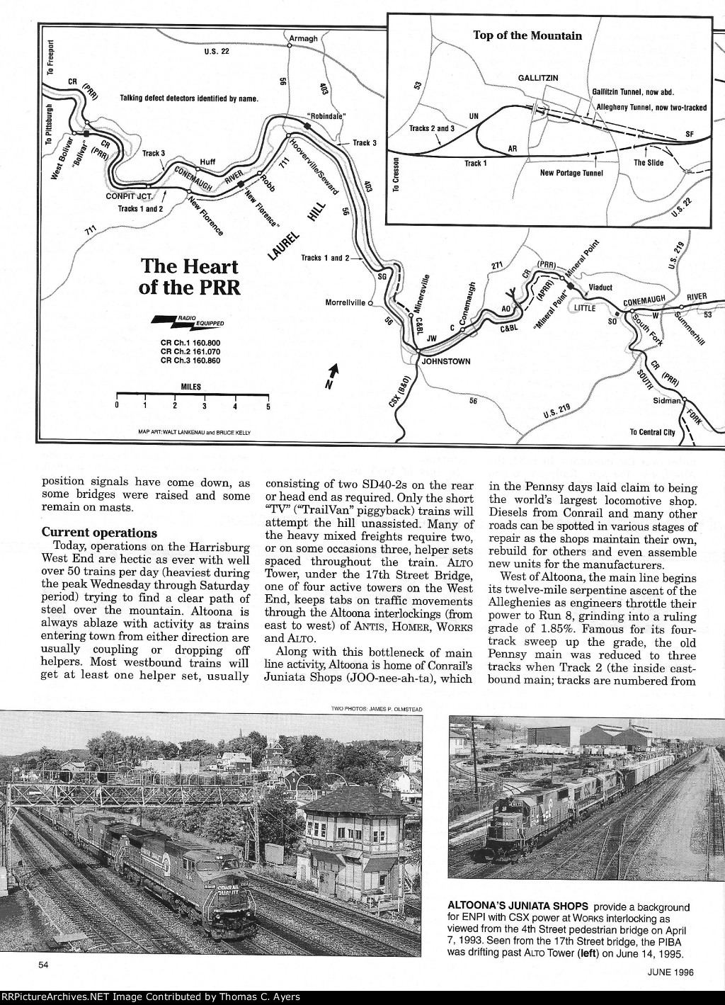 "Conrail At The Heart Of The Pennsy," Page 54, 1996